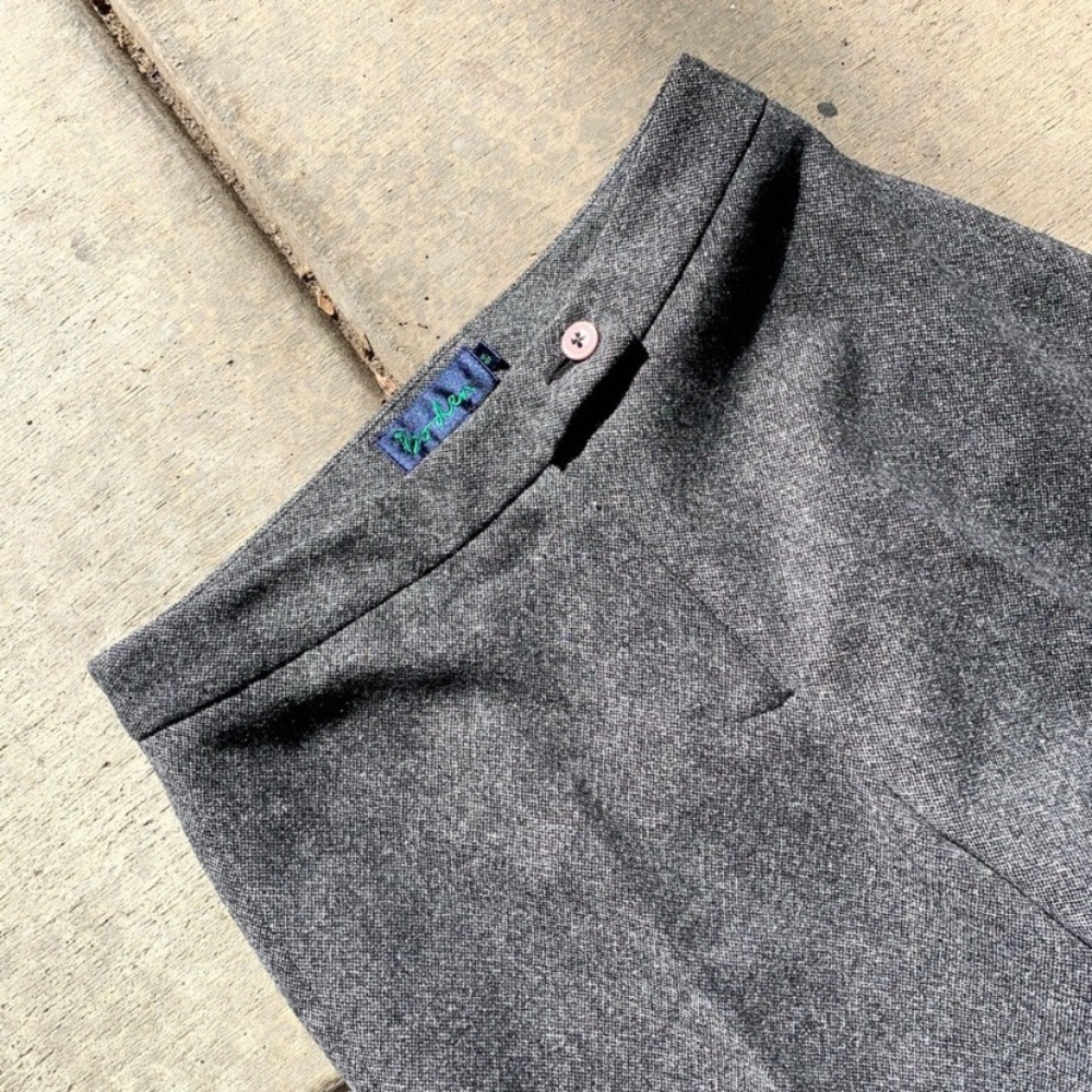Boden Wool High-waisted Grey Trousers Size 8